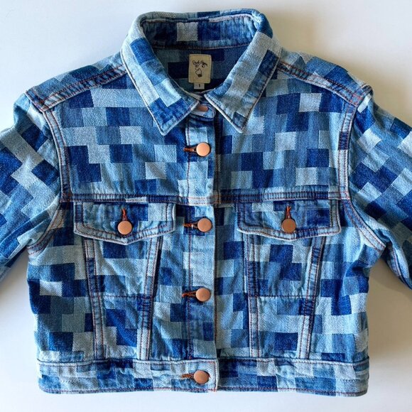 Judi Rosen - Joan Denim Jacket - Patchwork Bleach - XS - Picture 2 of 9